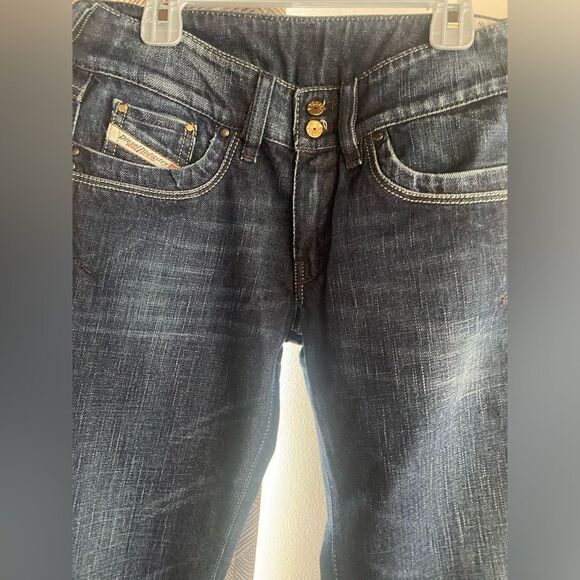 DIESEL Jeans Pants Womens   Sz 27 Blue Wash “RONHAR" NWT - Picture 3 of 16